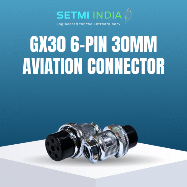 GX30 6-Pin 30mm Aviation Connector | Male Cable & Female Panel Mount