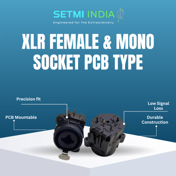 XLR FEMALE& MONO SOCKET PCB TYPE - Image 3