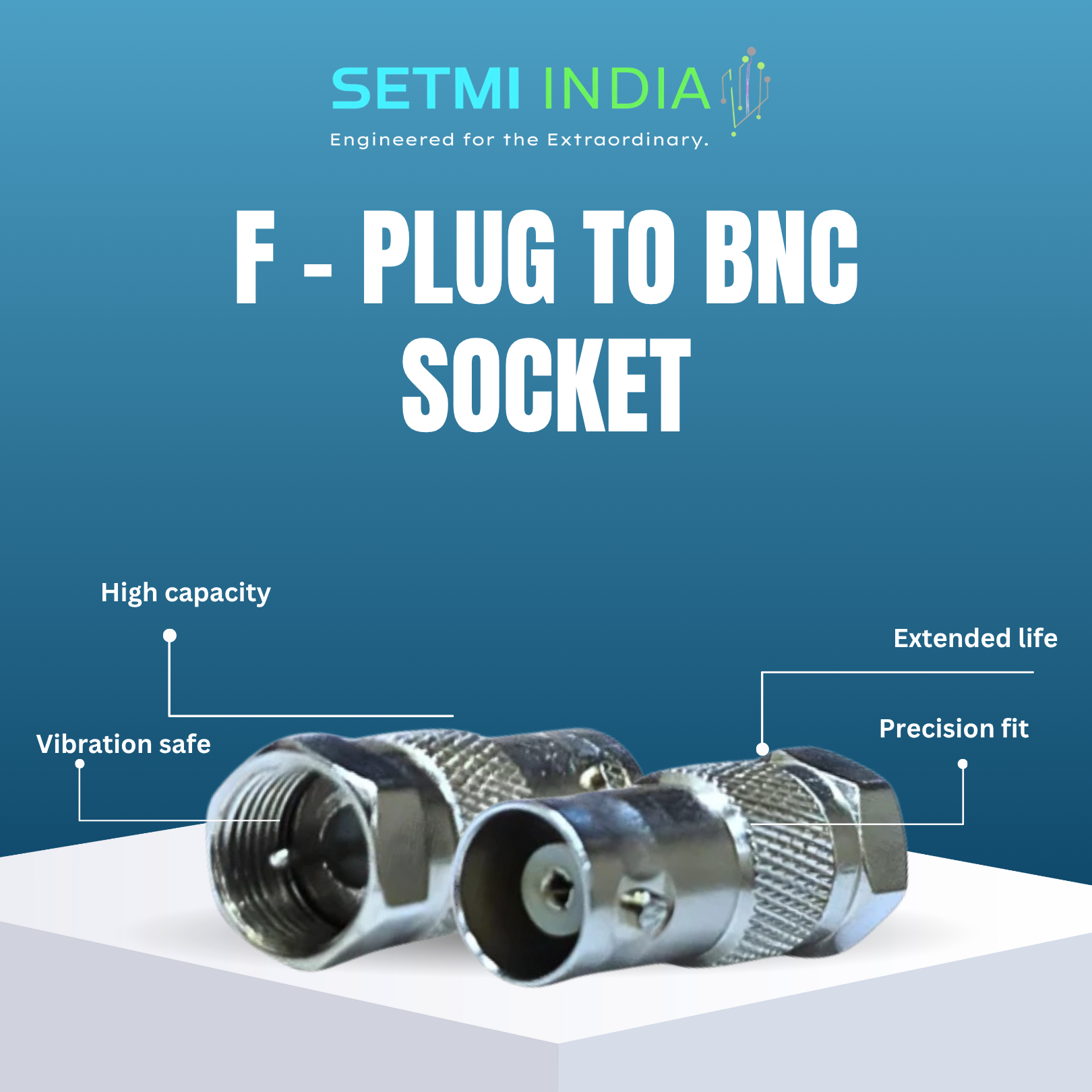 F-Plug to BNC Socket Setmi India - Image 3