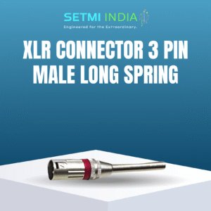 XLR CONNECTOR 3 PIN MALE LONG SPRING