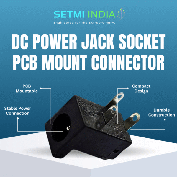 DC Power Jack Socket PCB Mount Connector - Image 2