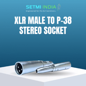 XLR MALE TO P-38 STEREO SOCKET
