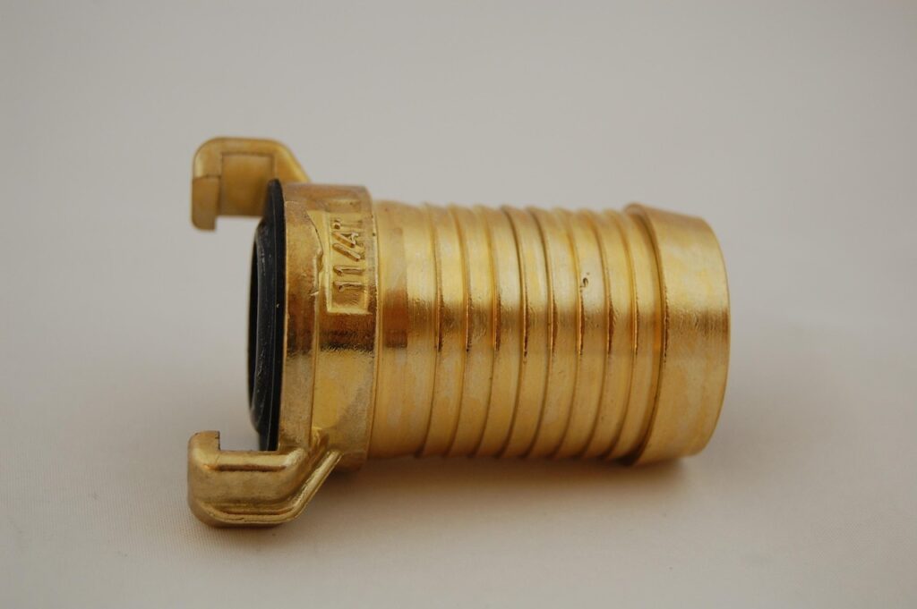 geka, connector, brass