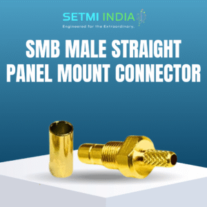 SMB Male Straight Panel Mount Connector