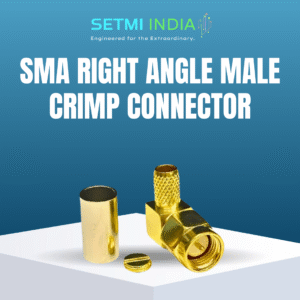 SMA Right Angle Male Crimp Connector