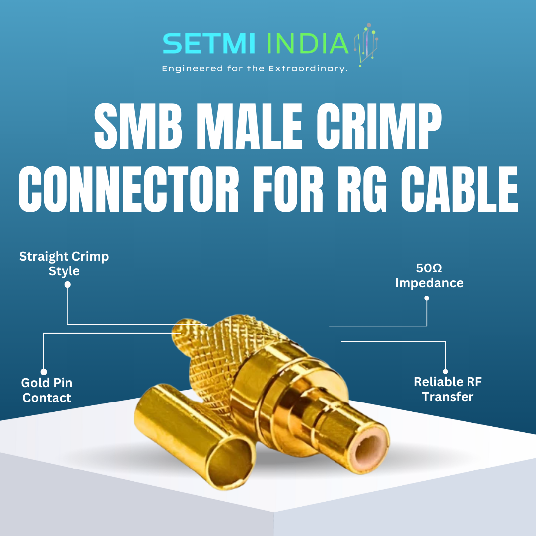 SMB Male Crimp Connector for RG Cable - Image 2