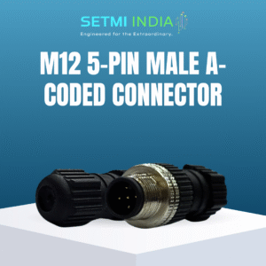 M12 5-Pin Male A-Coded Ethernet Field Wireable Connector