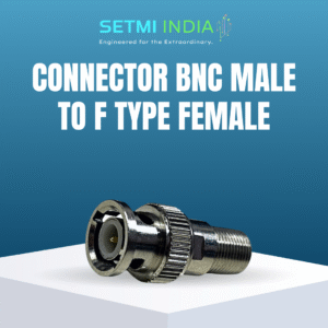 CONNECTOR BNC MALE TO F TYPE FEMALE