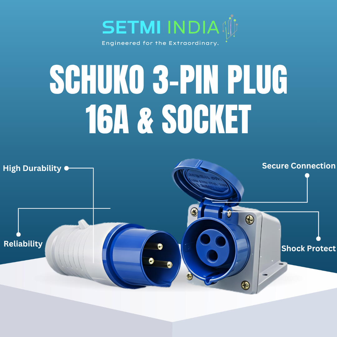 Schuko 3-Pin Plug 16A + Matching Socket - Image 3