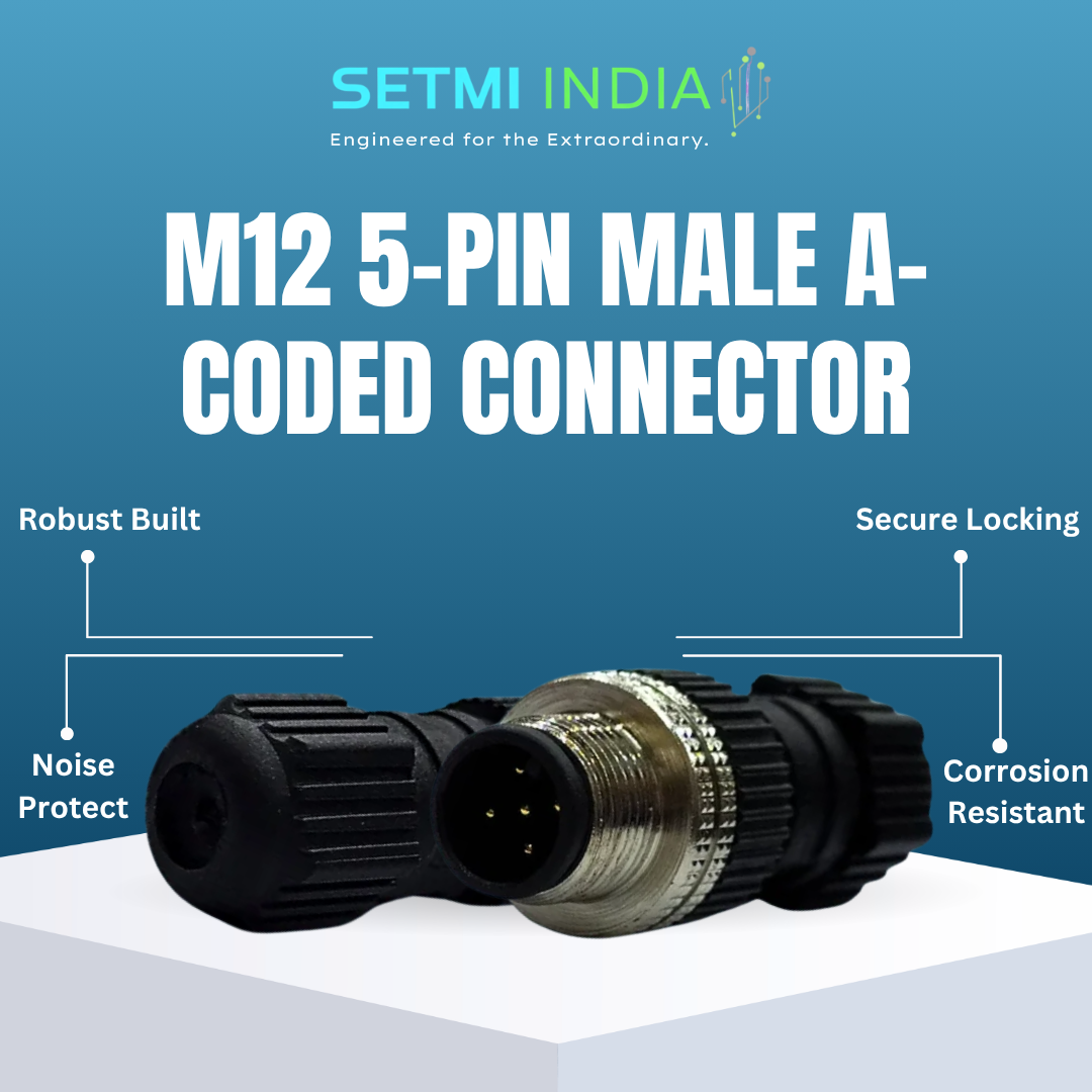 M12 5-Pin Male A-Coded Ethernet Field Wireable Connector - Image 3