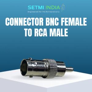 CONNECTOR BNC FEMALE TO RCA MALE