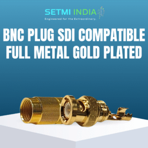 BNC Plug SDI Compatible Full Metal Gold Plated