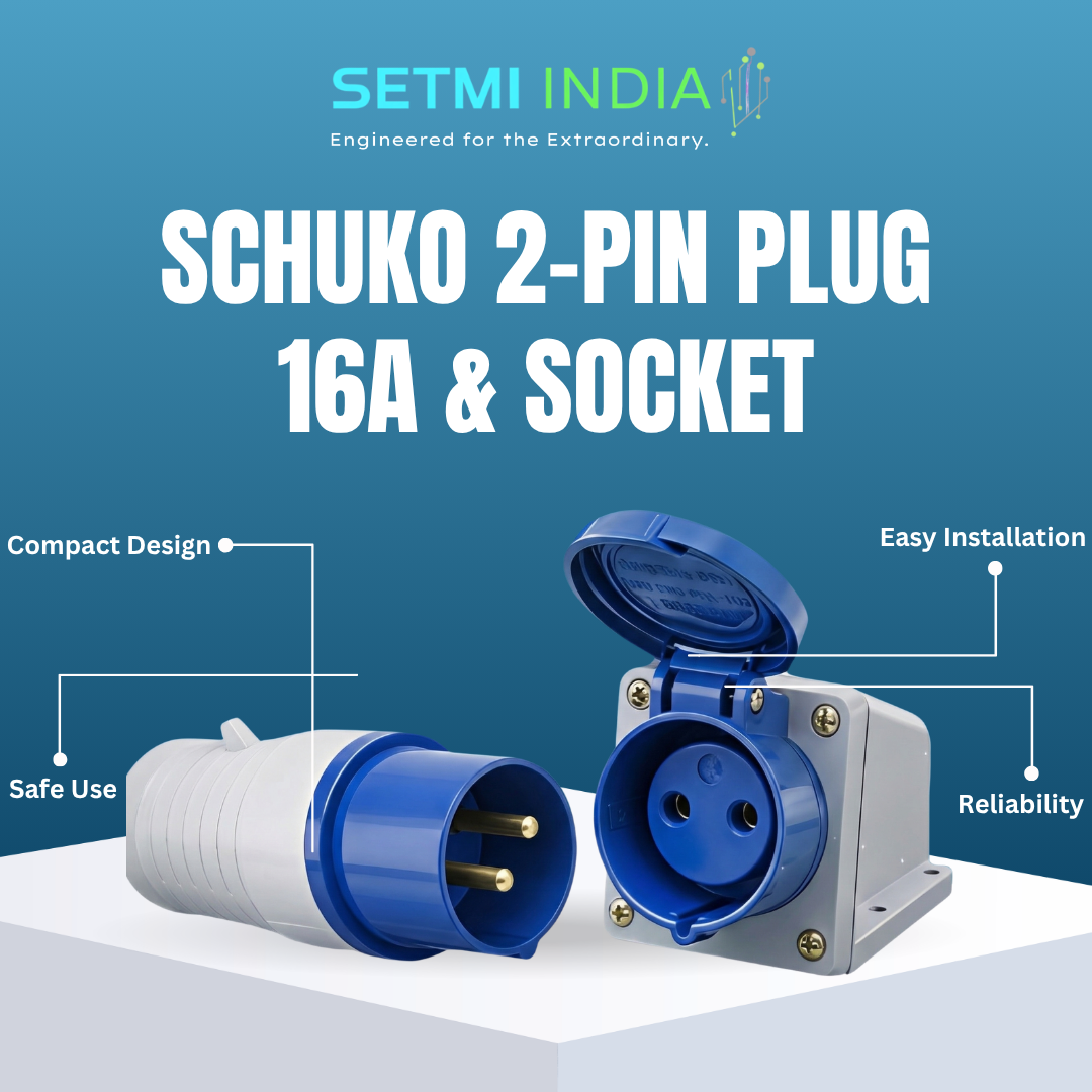Schuko 2-Pin Plug 16A + Matching Socket - Image 3