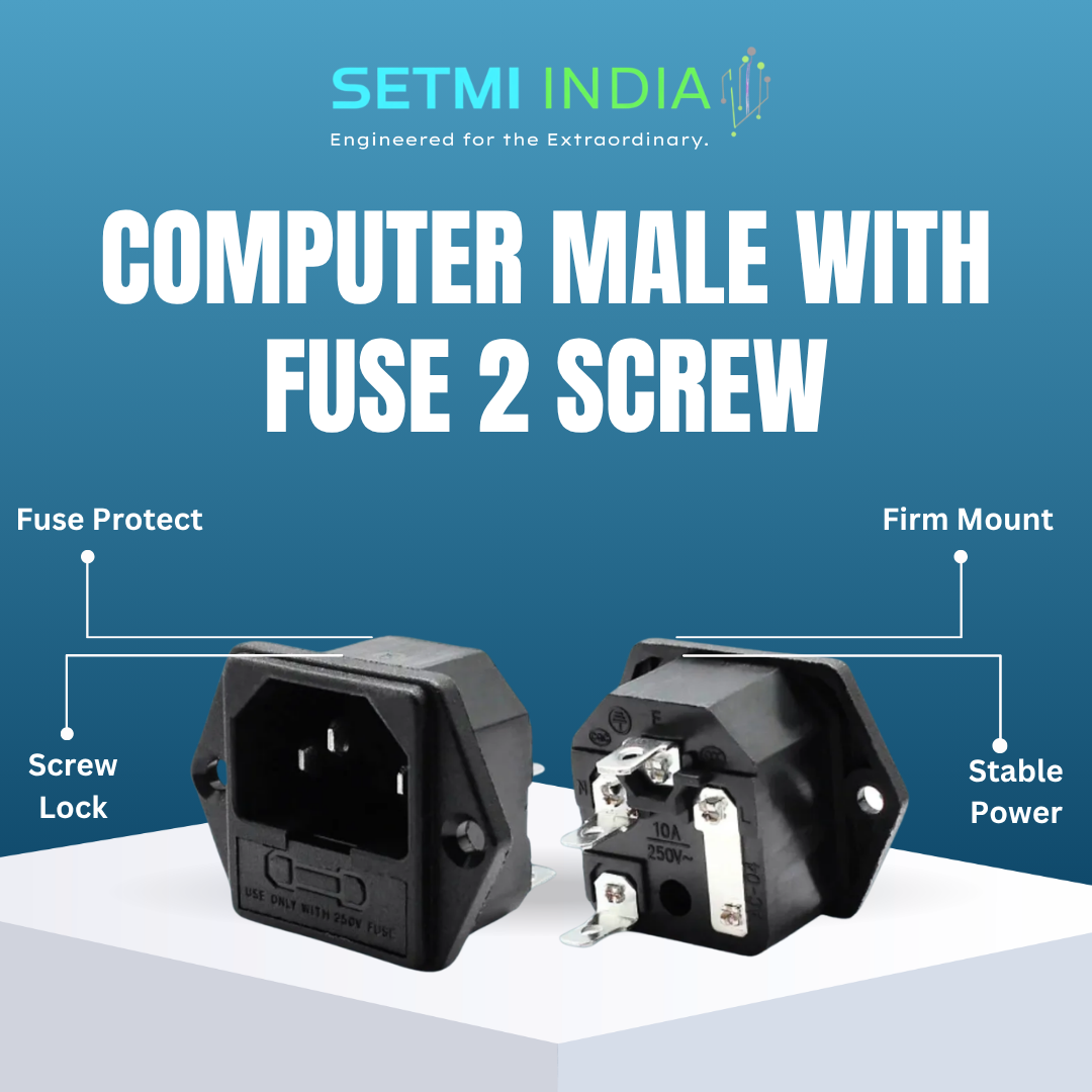 COMPUTER MALE WITH FUSE 2 SCREW - Image 3