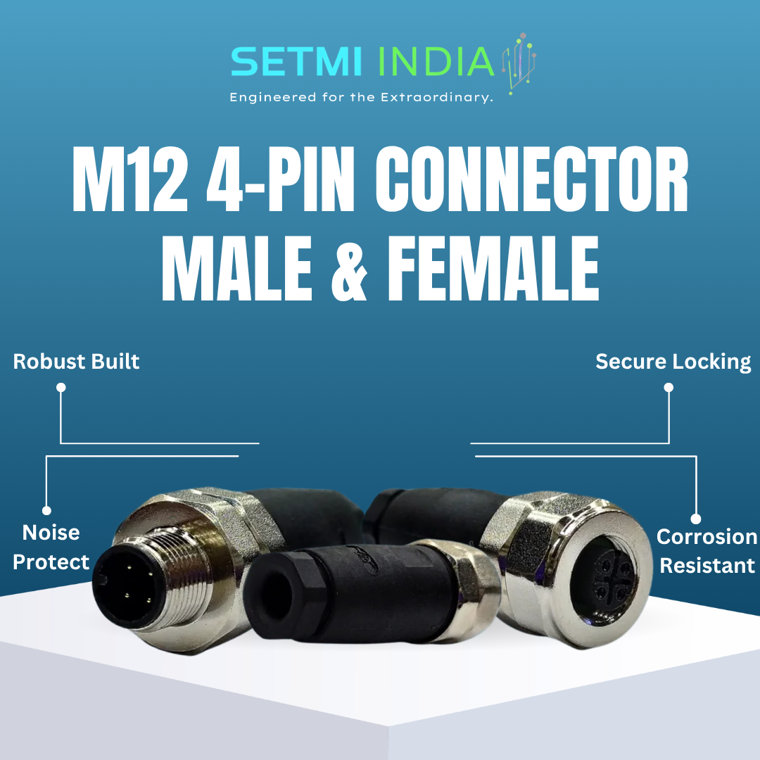 M12 4-Pin Connector Male & Female - Image 3
