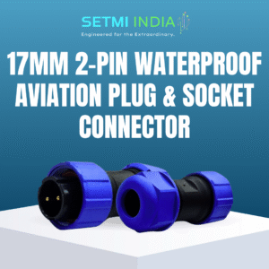 17mm - 2 Pin Waterproof Circular Male Connector | IP67 |