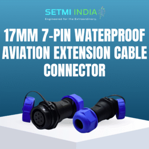 17mm - 7 Pin Waterproof Extension Circular Male Connector | IP67 |