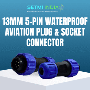 13mm – 5 Pin Waterproof Circular Male Connector | IP67 |