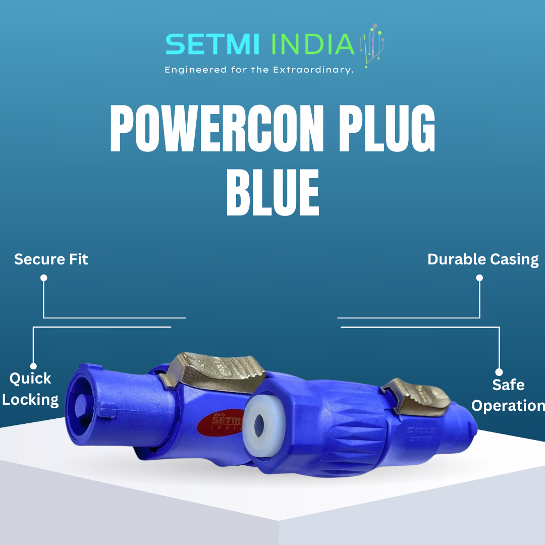 Powercon Plug Blue - Image 3