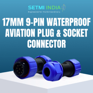 17mm - 9 Pin Waterproof Circular Female Connector | IP67 |
