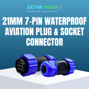 21mm - 7 Pin Waterproof Circular Male Connector | IP67 |