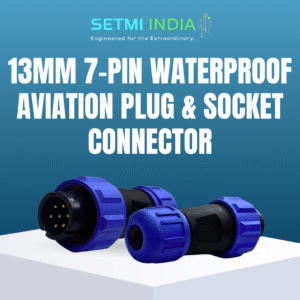 13mm - 7 Pin Waterproof Circular Male Connector | IP67 |