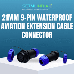 21mm - 9 Pin Waterproof Extension Circular Connector | IP67 |