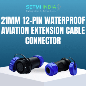 21mm - 12 Pin Waterproof Extension Circular Connector | IP67 |