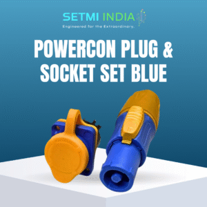 POWERCON PLUG & SOCKET SET BLUE