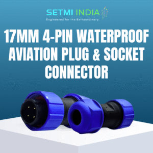 17mm - 4 Pin Waterproof Circular Male Connector | IP67 |