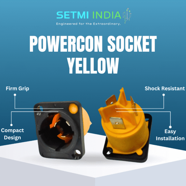 Yellow Socket Set Insert POWERCON SOCKET YELLOW | Buy online India | Setmi India