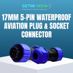 17mm - 5 Pin Waterproof Circular Female Connector | IP67 |