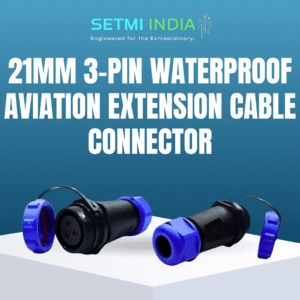 21mm - 3 Pin Waterproof Extension Circular Connector | IP67 |