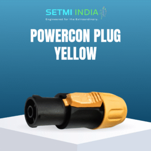 Powercon Plug Yellow