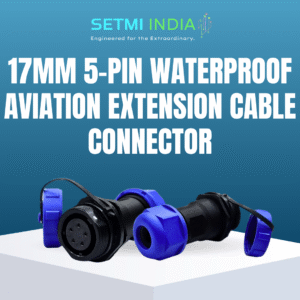 17mm - 5 Pin Waterproof Extension Circular Male Connector | IP67 |